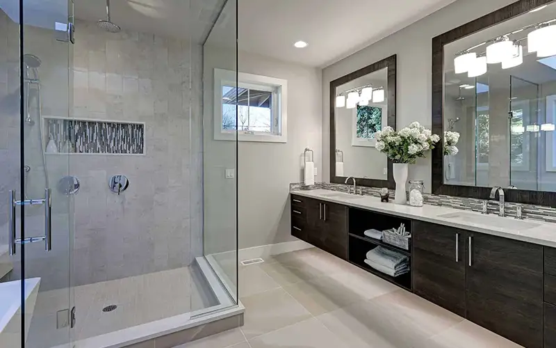 جلوگیری از رسوب کابین دوش شیشهای