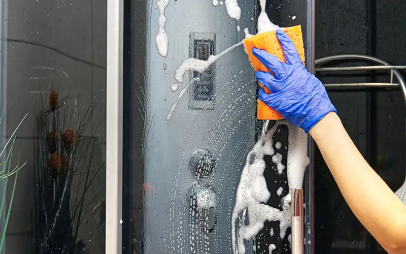 جلوگیری از رسوب کابین دوش شیشه‌ای