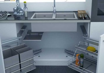 طراحی کابینت زیر سینک ظرفشویی